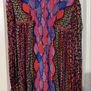 Colorful Patterned Women's Blouse